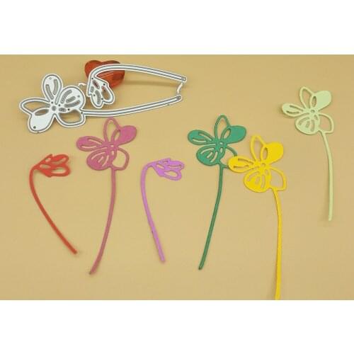 2 flowers, Christmas flower metal cutting die, scrapbook, photo album, greeting card, DIY decoration, handmade art