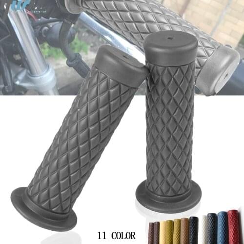 22mm 7/8" Motorcycle Handle Bar Hand Grips Silicone Soft For Pit Dirt Bike For SUZUKI Burgman 400 200 650 Ducati Scrambler Honda