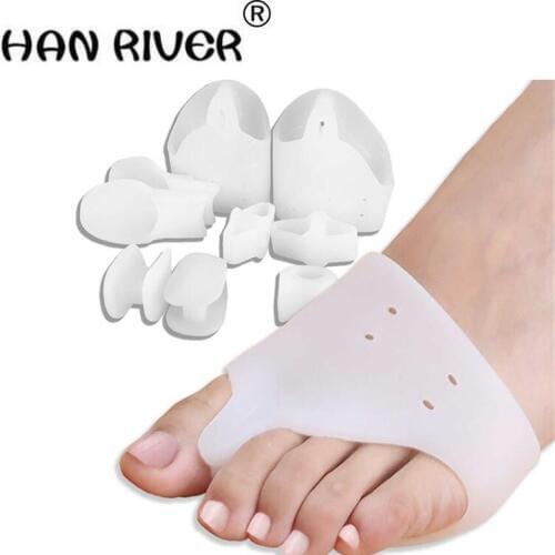 HANRIVER 6 pieces for hallux valgus orthotics Toe separator corrective insoles each toe