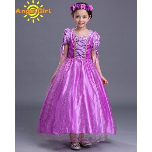 AngelGirl Baby Girl Wedding Dress Clothes Kids Cosplay Autumn Costume Children Halloween Dresses Christmas Xmas Party Clothing