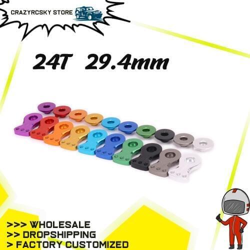 Buffer Servo Arm 1set 24T 29.4mm For Rc Hobby Model Car Crawler Upgrade Parts Especially For Crawler Or Truck Aluminum Alloy