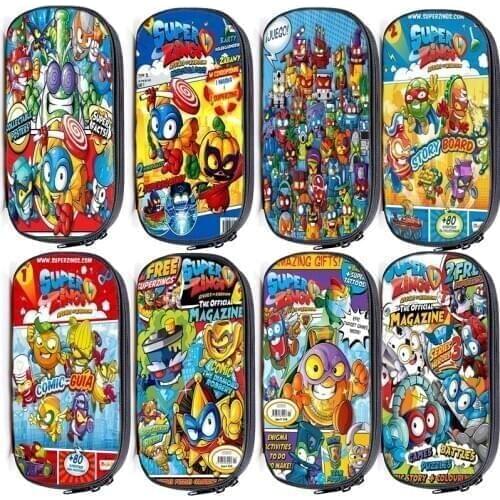 Super Zings Cosmetic Case Kids Cartoon Game Pencil Case Large Capacity Multifunction Sotrage Bags Children School Supplies