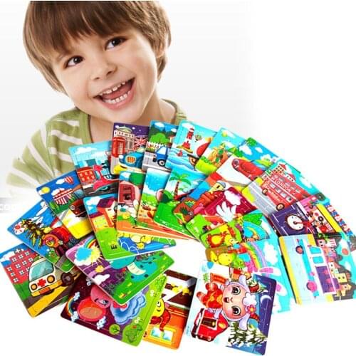 Baby Wooden Jigsaw Puzzle Board 1 Pieces 3D Animal Jigsaws Boards Early Learning Toy Pre-education Kids Wood Toys Dropshipping