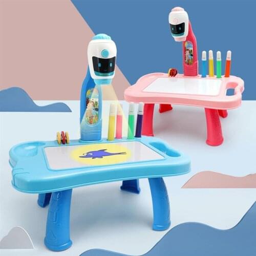 Drawing Table Toys Children Projector Painting Board Education Toy Drawing Toys for Boy Girl Kids Gifts
