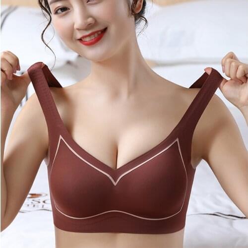 Emulsion Underwear Women Soft Without Steel Ring Gathers Push Up The Bra Breathable Sports Vest Sexy Halter Seamless Underwear