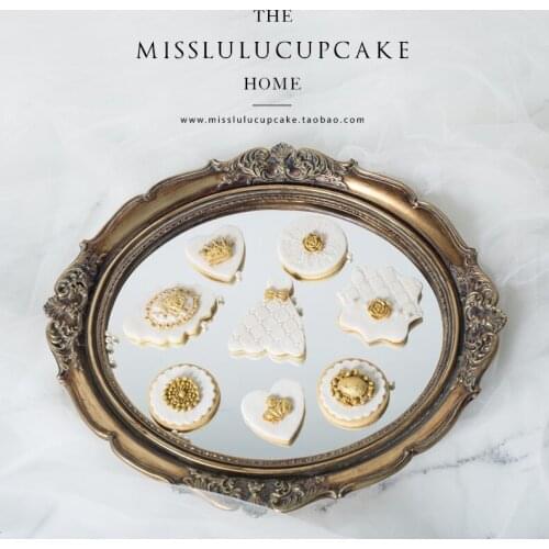 European rectangular tray fruit tray tea tray pastry plate cake stand