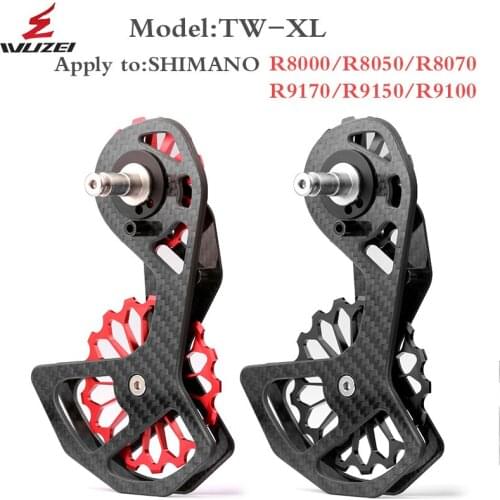 WUZEI Racing Wheel Shimano R5800 R6800 R7000 R8000 R9000 Carbon fibre 17T Pulley Ceramics Bicycle Shield