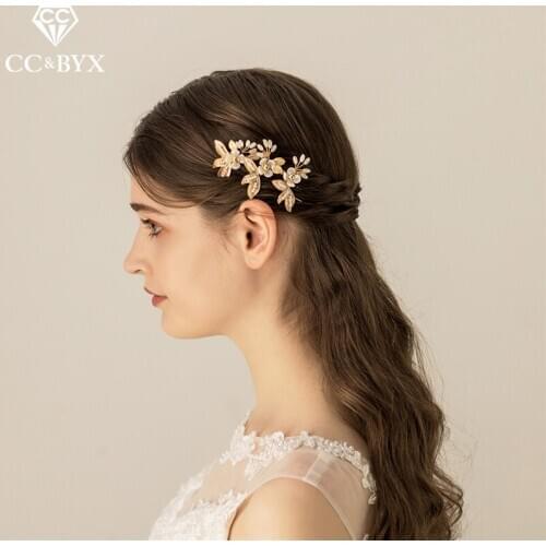 CC Hair Stick Hiargrips Comb Engagament Wedding Accessories For Bridal Women Headwear Headdress Combs Wholesale Hairwear O579