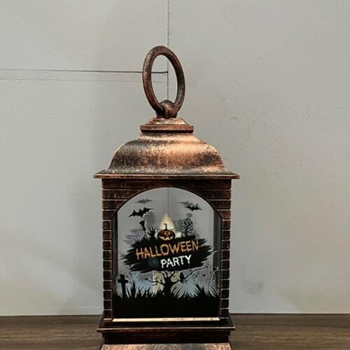 Halloween Lantern Ghost Festival Portable Electronic Candle Light Bar Haunted House LED Ambience Arrangement Supplies CLH@8