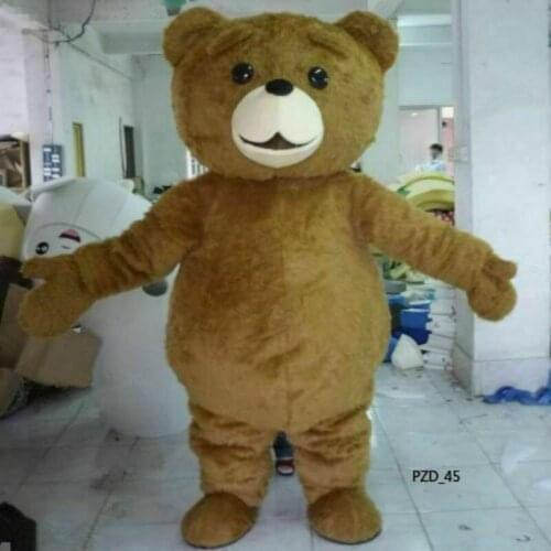 Brown Bear Mascot Costume Ted Cartoon Upscale Dress Cosplay Furry Suits Party Game Outfits Carnival Halloween Xmas Ad Clothes