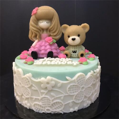 Beautiful Plum pattern Fondant cake Lace Mould Sugarcraft Lace Mould cake border decoration Mould Baking Chocolate Mould