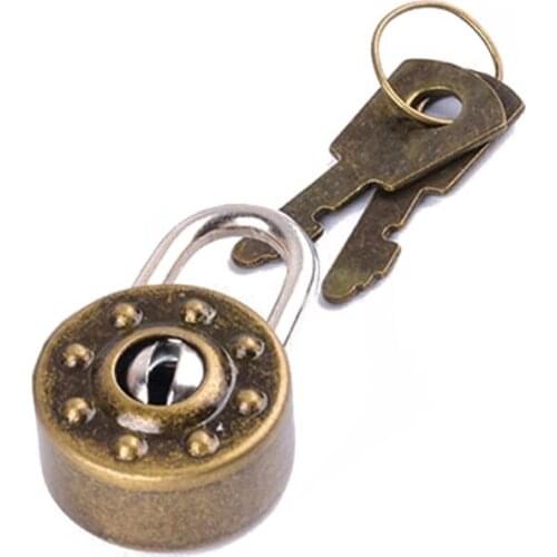 Mini Padlock Small Luggage Box Key Lock with Key Bag Suitcase Decor Accessories A5YD