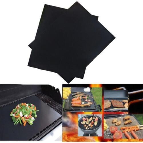 1 PCS Reusable Non-Stick BBQ Grill Mat Pad Baking Sheet Meshes Portable Outdoor Picnic Cooking Barbecue Tool Drop Shipping