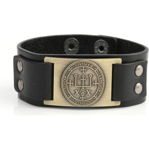 Fashion Bracelet For Female Male Viking Style God Has Healed Archangel Name RAPHAEL Written And Special Totem Dropshipping