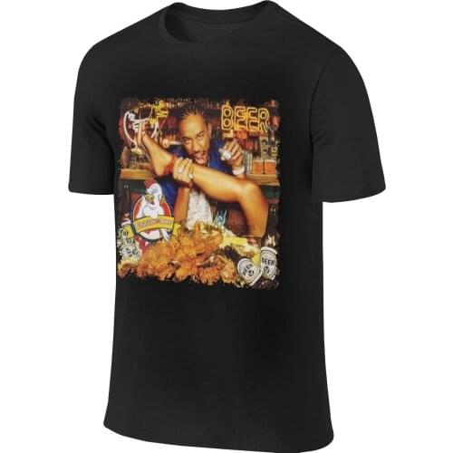 Mens Classic Short Sleeve Ludacris Chicken - N - Beer T-Shirt Black