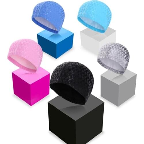 New Swimming Accessories PU Swim Pool Hat 2021 Adult Men/Women Ear Protection Polyurethane Non-slip Professional Swimming Cap