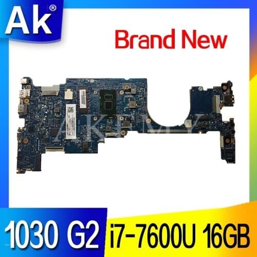 OLDMAN-6050A2848001-MB-A01 920054-601 Laptop motherboard For HP EliteBook x360 1030 G2 13.3" SR33Z i7-7600U 16GB GMA HD 620 work