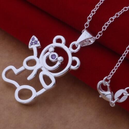 Wholesale jewelry silver plated Fashion jewelry chains necklace pendant WN-713