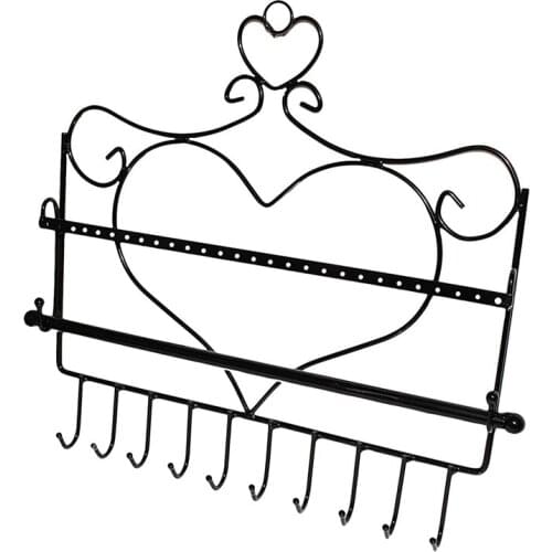 Jewellery Organiser -Wall Mount Jewelry Stand for All Your Earrings, Studs, Necklaces, Bangles, Rings, Watch & Bracelets