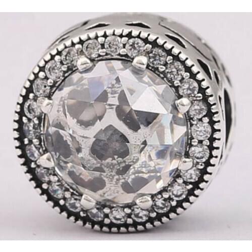 S925 DIY Jewelry Openwork Radiant Hearts Clips Stoppers Charm fit Lady Bracelets & Bangles