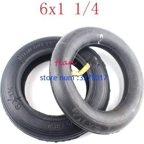 6x1 1/4 tyre 6 Inch Pneumatic Tire Motorcycle 150MM Scooter Inflation Wheel With Hub With Inner Tube Electric Scooter tire