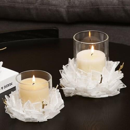 Wedding Candlestick Glass Form Christmas Decorations Home Accessories Modern Living European Decor Candle Holders BG50CH