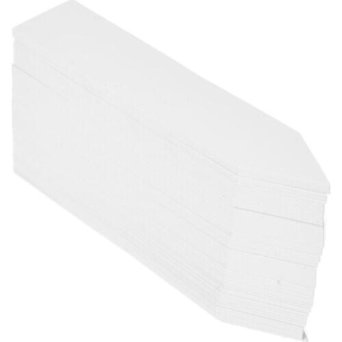 100 Pcs Plastic Plant Seed Labels Pot Marker Nursery Garden Stake Tags 10cm x 2cm (White)