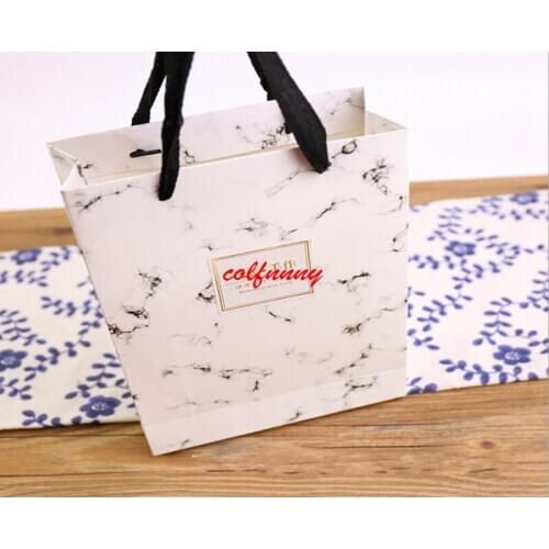 500pcs/lot Fast Shiping new moon cake gift bag marble snow niang egg-yolk puff green bean cake packing bag F052905