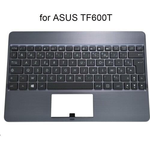 English Tablet keyboard Palmrest for Asus VivoTab RT 10.1 TF600T US qwerty Tablets keyboards brown Upper case 13GOK0N1AM060-10