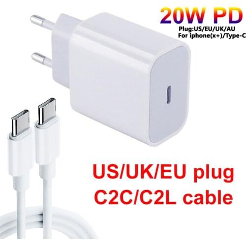 20W PD USB Type C to type-c Cable for iPhone 12 Mini Pro Max Plug 20W Fast USB C Charging Data Cable for Huawei