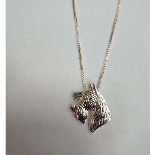 Fashion Scottish Terrier Dog Necklaces Lovers Jewelry Metal Dog Necklaces Drop Shipping