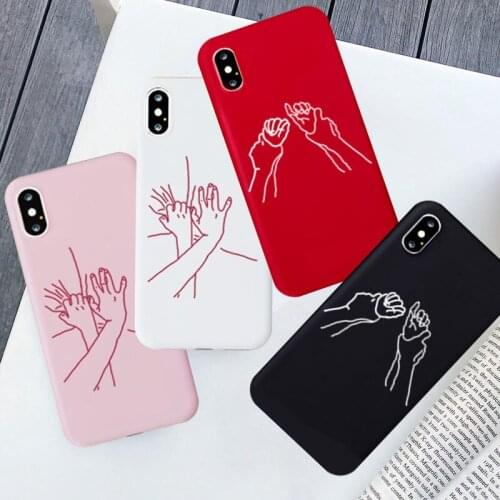 Sexy Art Aesthetics Soft Silicone Phone Case Coque for IPhone 11 6 8 8Plus Lover Couple Case for Iphone X XS Max 7 7Plus Cover