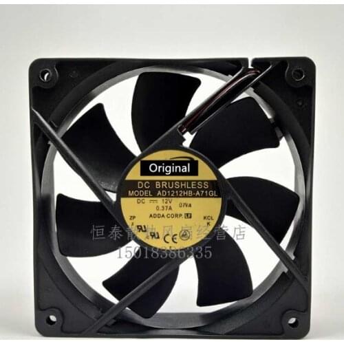 Original new 100% working ForADDA AD1212HB-A71GL Server Cooling Fan DC 12V 0.37A 120x120x25mm 2-wire