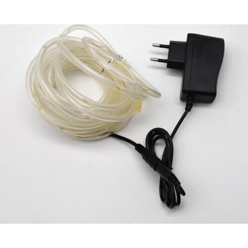 5M 50LED Indoor Outdoor Rope Light Waterproof Copper Tube Wire String light for Garden Yard Path Fence Stair Backyard Decorative