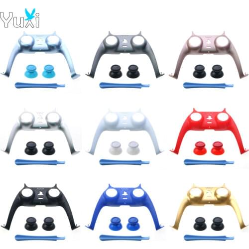 YuXi For Playstation 5 PS5 Controller Joystick Handle Decorative Strip Thumb Stick Caps For PS5 Gamepad Decoration Strip Cover