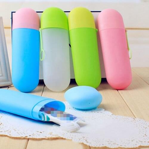 1pc 1208 colorful random toothbrush storage cover case for travelling&family use