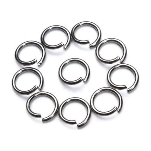 10pcs/lot Wholesale Open Circle Jump Rings Necklace Bracelet Earring Pendant Connectors DIY Making Jewelry Crafts Accessories