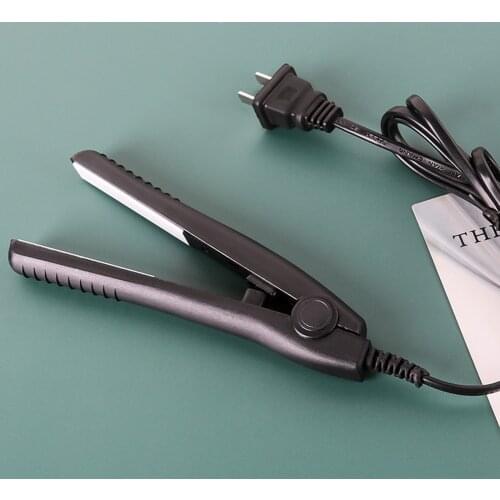 New Mini Hair Straightener Curling Hair Clipper 2 In 1 Hair Crimper Curling Iron Curly Hair Iron Hair Straightener Brush Flat