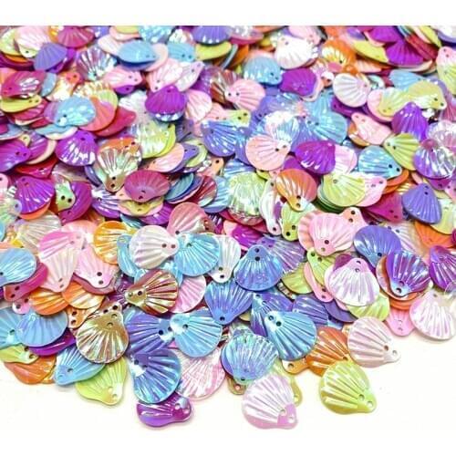 200Pcs/Lot 12*13mm Sequins PVC Flat Flower Shape Loose Sequin Paillettes Sewing Craft DIY Scrapbooking