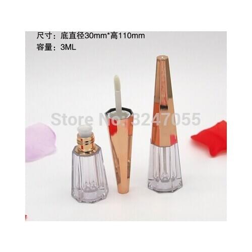 3ML 10pcs30pcs50pcs Plastic Creative Lip Gloss Tube, Professional Makeup Liquid Lipstick Refillable Bottle, DIY Beauty Container