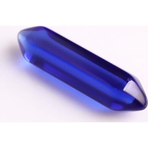 36pcs Glass Mixed Color Treat Hexagonal Column Healing Pointed Reiki Chakra No Drilling Hole Bead for Earring Ring Jewelry Free