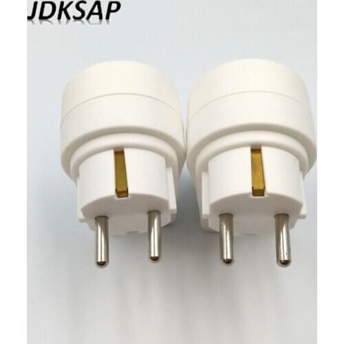 1PCS 4.8 mm EU Plug European Standard Power Adapter 250V 16A 3200W Changeover Plug With Switch Adaptor Plug Socket With ON OF