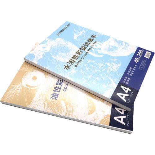 POTENTATE Watercolor & Oil Pencil Pad 200/gsm Sketchbook Drawing Books for Artist Hand Painted Shetch Book Art Supplies