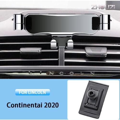 Car Mobile Phone Holder Air Vent Mounts Stand GPS Gravity Navigation Bracket For Lincoln Continental 2020 Car Accessories