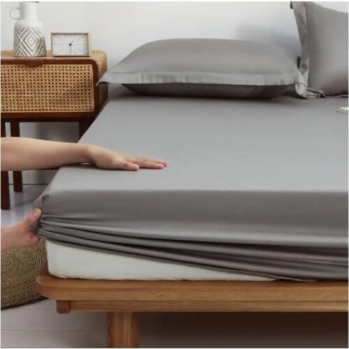 GOANG 100% Cotton bed sheet elastic band fitted sheet couple mattress cover soft cozy bed linens luxury bedding home textiles