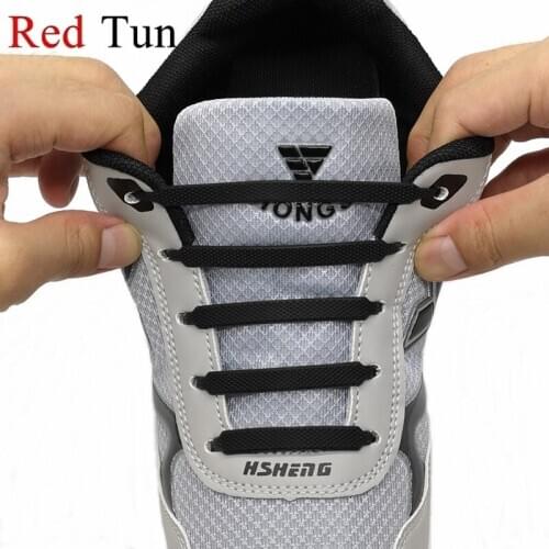 New Fashion Elastic Shoelaces Running No Tie Shoelaces Kids Adult Sneakers Quick Shoe Lace