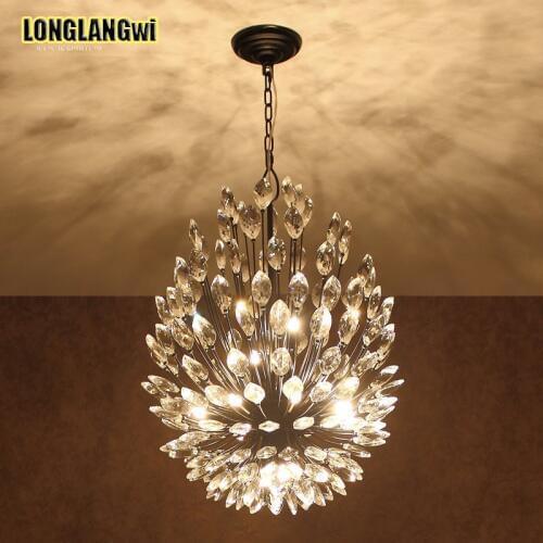Europen style crystal chandelier LED chandeliers lighting luxury crystal flower light for dinning room living room lights