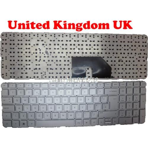 Laptop Keyboard For HP DV6-6000 Sliver US/UK 644356-001 644363-001 666423-001 644356-031 644363-031 666423-031 Without Frame