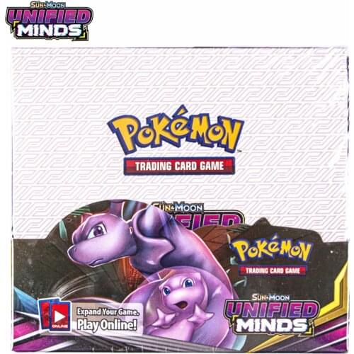 324Pcs/box Pokemon Cards Sun & Moon Unified Minds Booster Box Multi Collectible Trading Card Set