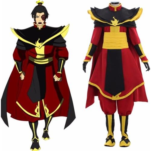 Cosplaydiy Adult Anime Avatar The Last Airbender Cosplay CostumeAvatar The Last Airbender Prince Zuko Azula Costume L320